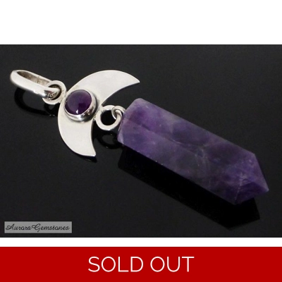 Crescent Moon Pendant title=